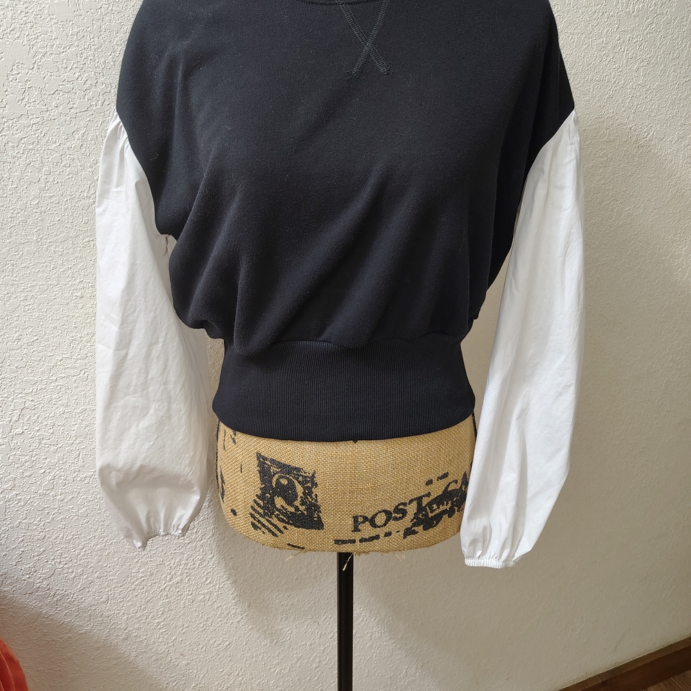 Elegant Black and White Women's Sweater